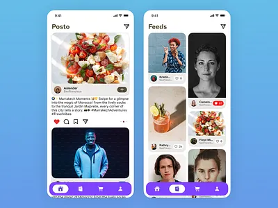 Post a photo graphic design ui