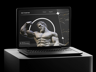 Fitness Apparel and Wellness Services Website Casestudy black website branding dark website design greek greek marvel illustration marvel ui uiux website design website interface