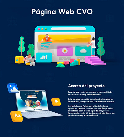 Página Web CVO 3d design graphic design ui ux