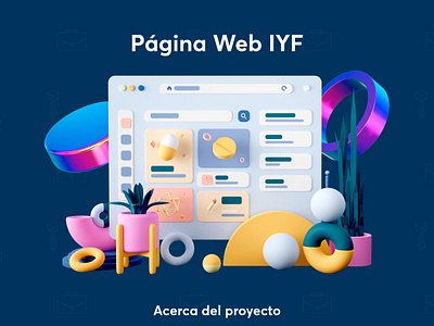 Página Web IYF design graphic design illustration ui ux vector