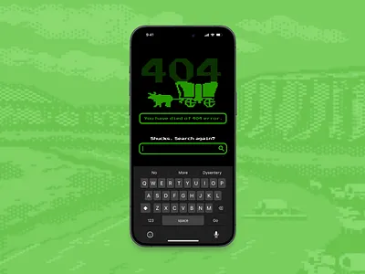 Daily UI Challenge #008 — 404 Error bitmap game retro ui