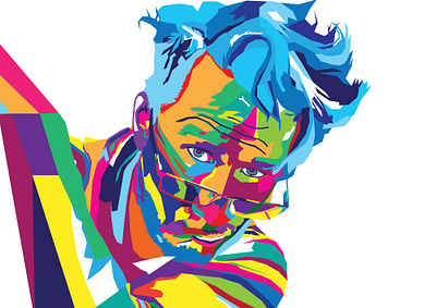 WPAP MARKIPLIER artwork color colour creative design digital art graphic design illustration illustrator markiplier photoshop rainbow