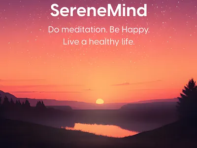 Meditation Application UI Design by FIGMA graphic design ui