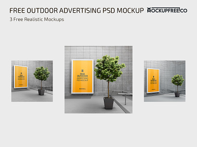 Free Outdoor Advertising PSD Mockup ads advertise advertisement advertising adverts free mock up mockup mockups outdoor outdoor ads outdoor advertising outdoor advertising mockup outdoor mockup photoshop product psd template templates