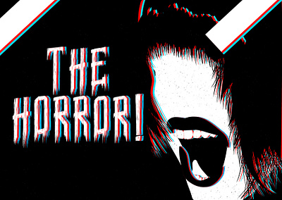 The Horror!! color colour creative design graphic design horror illustration illustrator photoshop vector