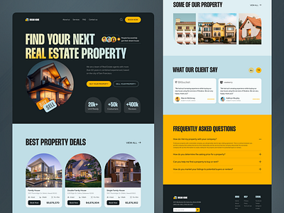 Real Estate | Landing Page UI Design | Orbix Studio agent airbnb app booking buy design home landing page orbix studio property buy sell real estate real estate agency real estate website rent sell uiux web design