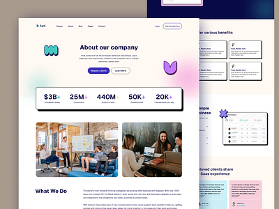Saas Web Design creative dashboard minimal saas saas website ui ux web design