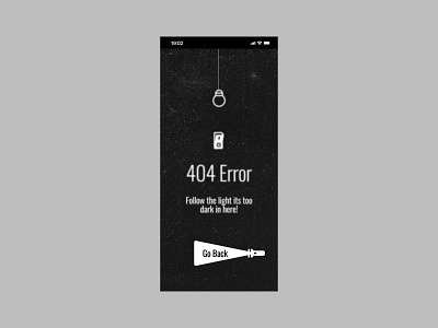 Daily UI Challenge #008 008 404 8 animation black challenge daily challenge daily ui day 8 error page graphic design iphone mobile motion graphics ui white