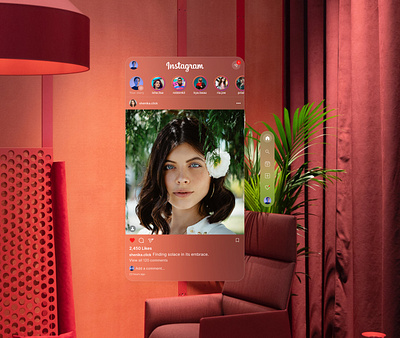 Instagram Spatial UI app app design design figma figma design instagram instagram spatial spatial ui typography ui ui inspiration ux