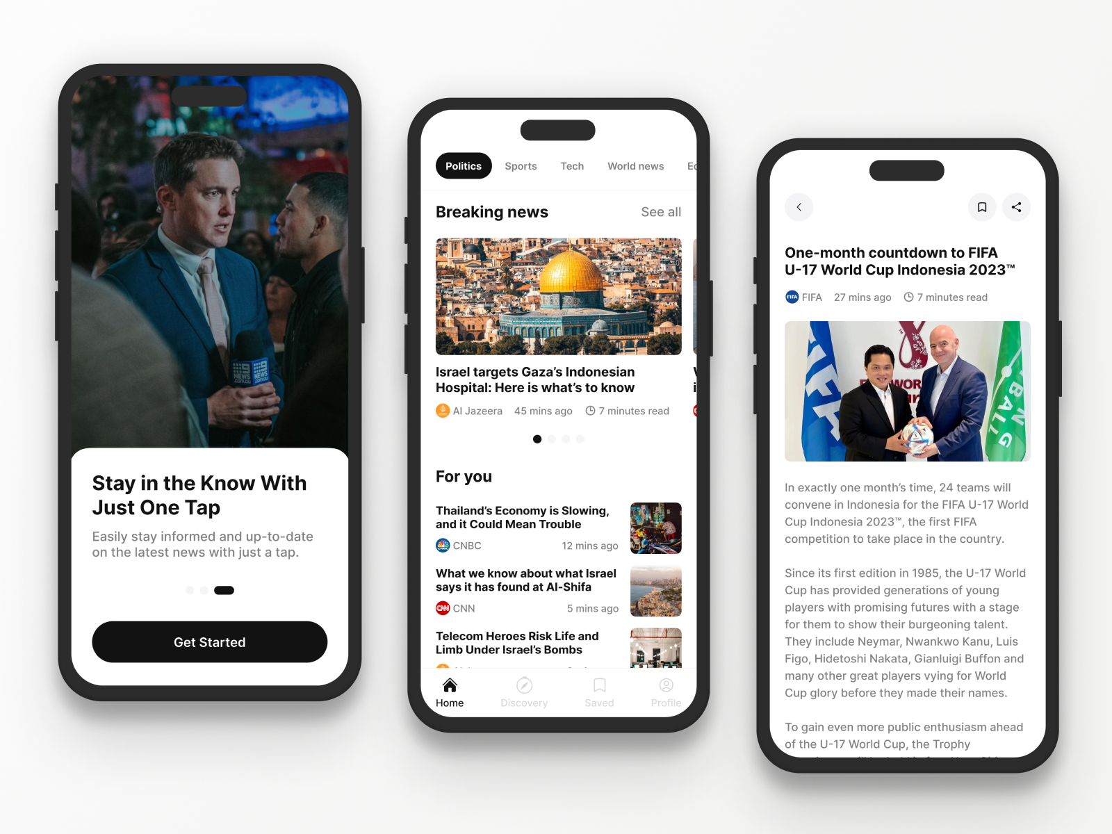 News Mobile App Design By Omi Gusty Rifani On Dribbble