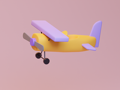 3D Aeroplane 3d b3d blender blender3d design