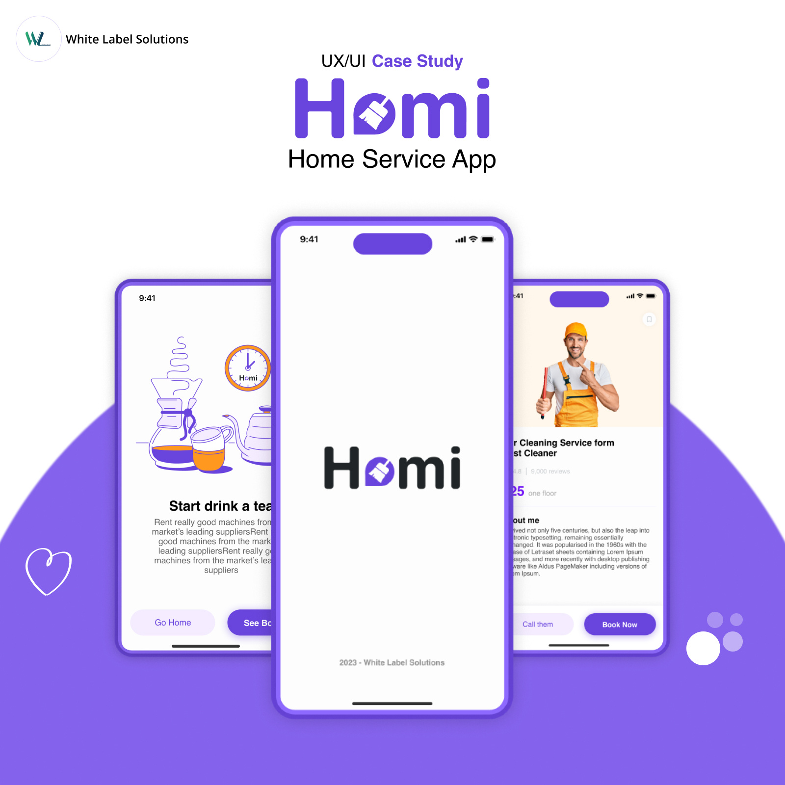 Homi Service App - WLS app design mobile mobile app service app ui user interface ux