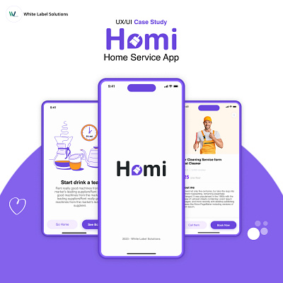 Homi Service App - WLS app design mobile mobile app service app ui user interface ux