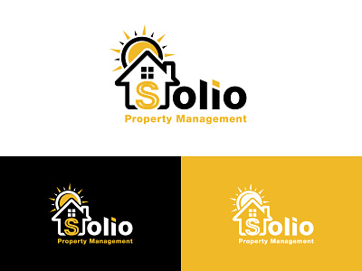 Solio Property Management Logo Design branding graphic design logo logo creation logo design logo idea logo maker logoinspirations property property logo property management real estate real estate logo