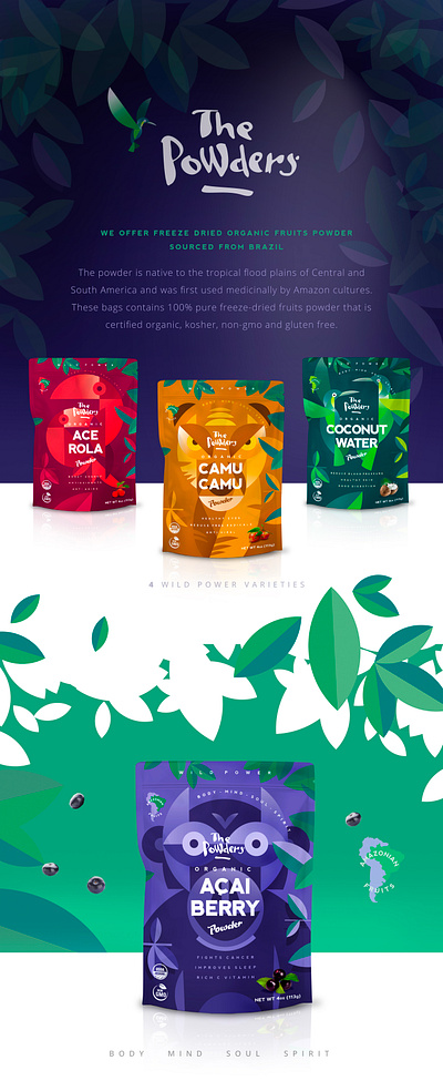 The Powders graphic design illustration packaging