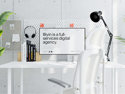 Illiyin Studio website updates sneak peek 3d agency branding business clean creative desk development graphic graphic design illustration marketing minimal office startup studio ui ux website workspace