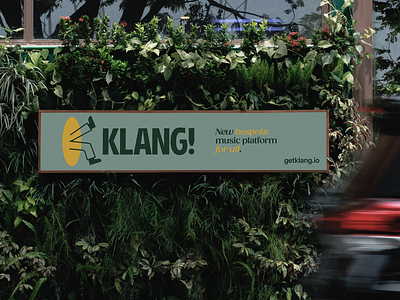 KLANG! outdoor advertising branding brandmark design graphic design identity logo mark minimal outdoor visual identity