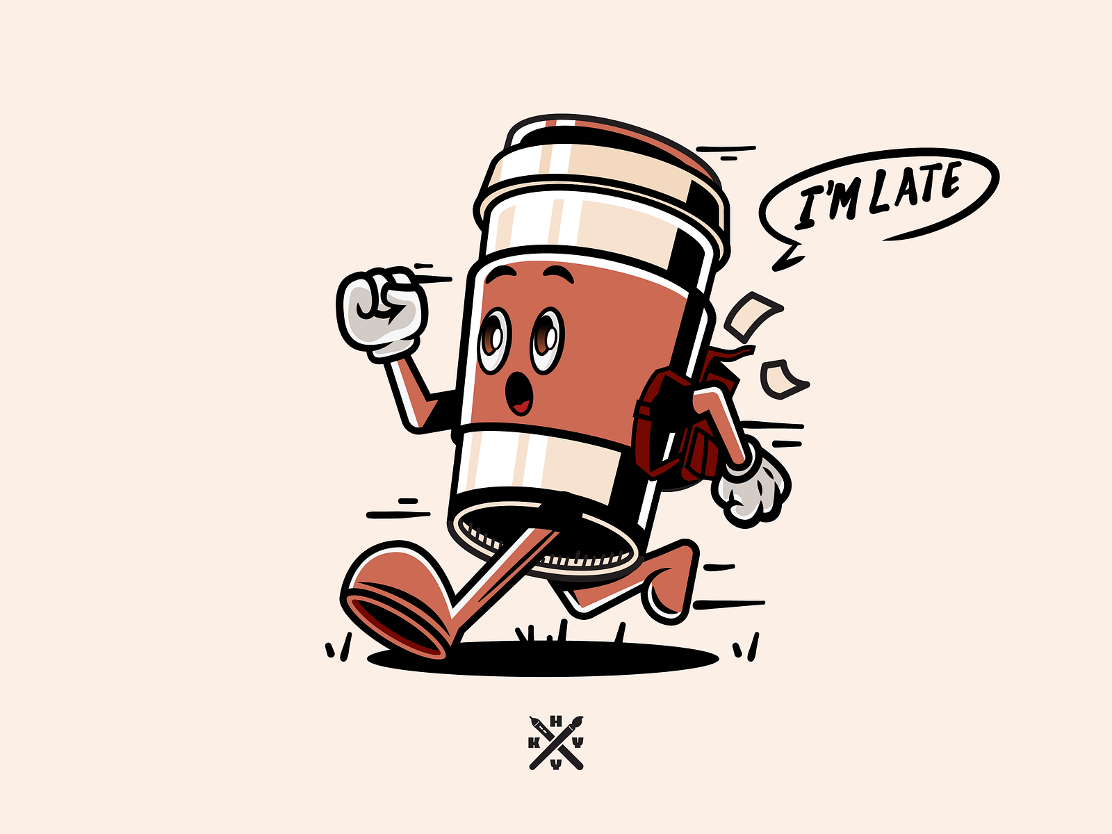 coffee-late-mascot-by-heykiyou-on-dribbble