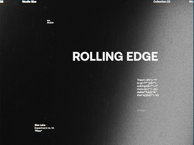 Labs: Rolling Edge 3d after effects animation blender concept creative design houdini logo motion motion graphics