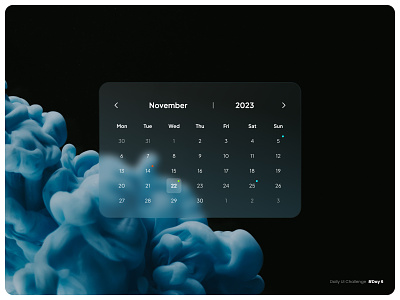 Calendar Design calendar challenge daily ui challenge dailyui design desktop ui