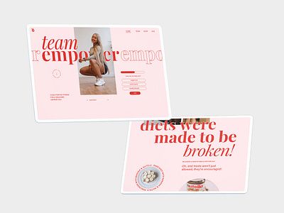 Empower branding digital design fitness graphic design health logo online coaching ui web design