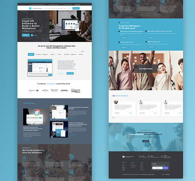 Human Resource Website Landing Page Design