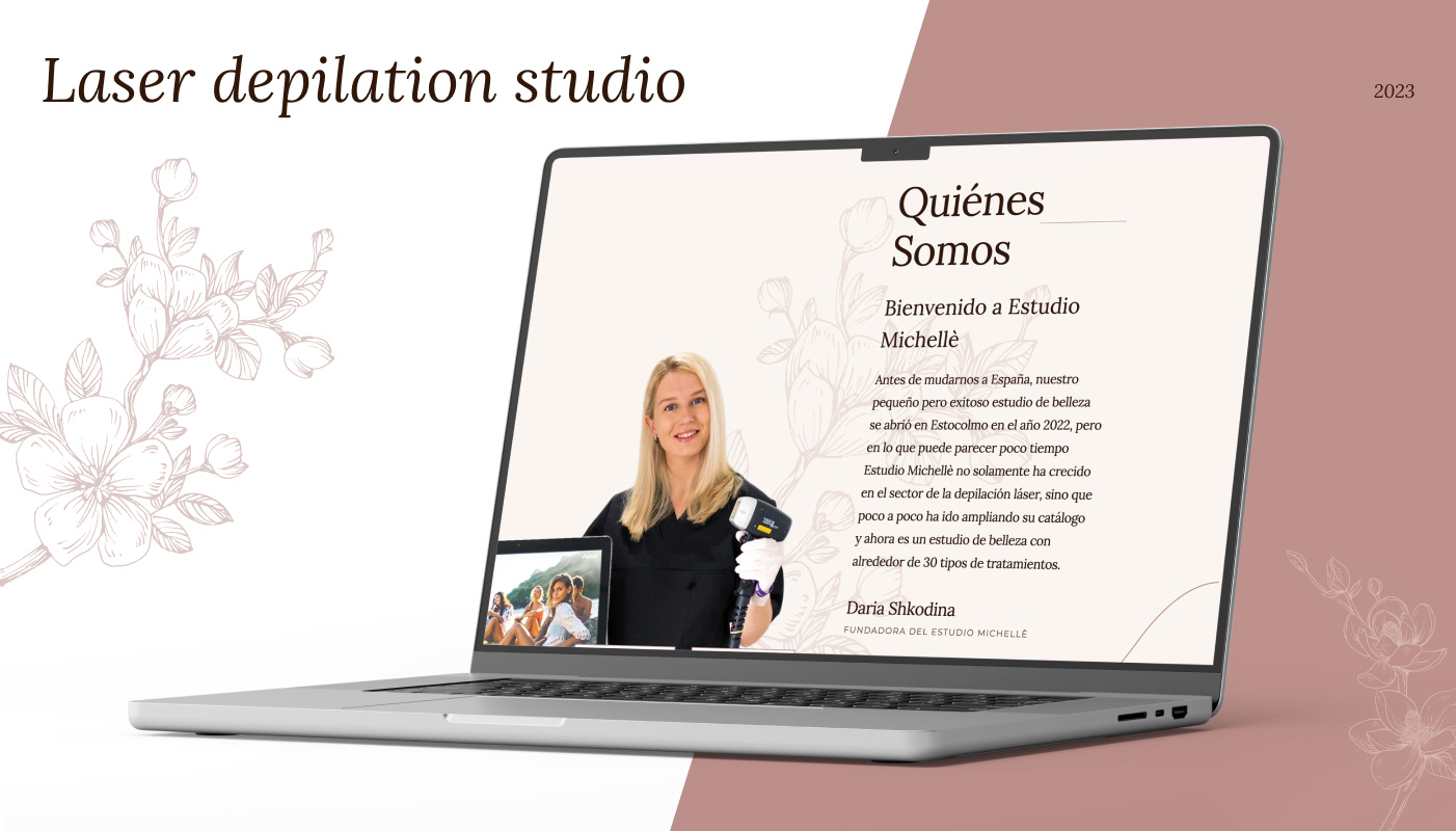 Laser depilation studio beauty beauty studio depilation ui ui design user interface