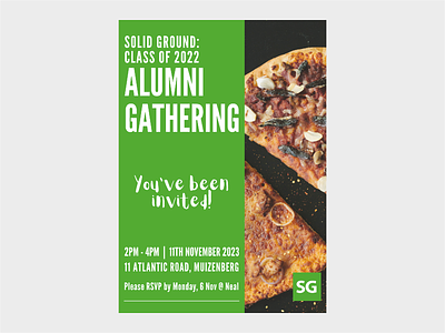 You're actually invited! I swear! canva design graphic design pizza