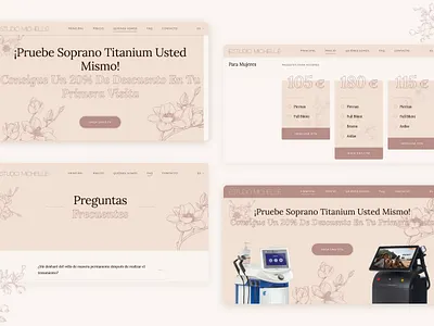 Laser depilation studio beauty beauty studio depilation ui ui design user interface web design