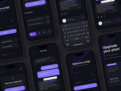 Innovative AI chatbot - Mobile App Concept ai app application chatbot concept design inspiration mobile product technology ui ux