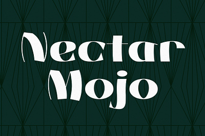 Nectar Mojo- Art Deco Typeface 1920s 1930s 1940s art deco branding chic classy elegant fashion font logo magazine mojo nectar retro sans signage stylish typeface vintage