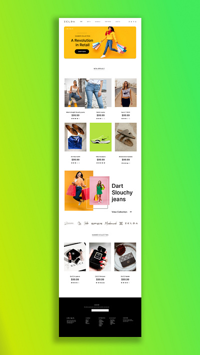 A Revolution in Retail branding brands desktop shopping desktop site fashion logo retail shopping site ui