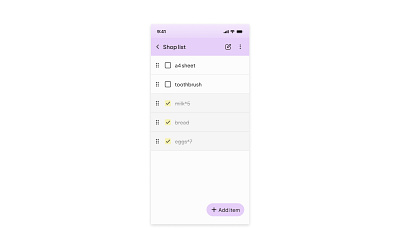 Day 42 >Daily Ui Challenge checklist dailyui list manager task app to do