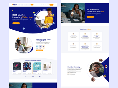 Vidom Landing Page mabel okeke mabelokeke mabelpraise mobile apps ui uiux user experience design user interface and experience user interface design ux website design