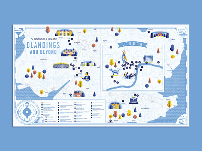 PG Wodehouse Map daniele simonelli dsgn editorial illustration england herb lester illustration map texture vector