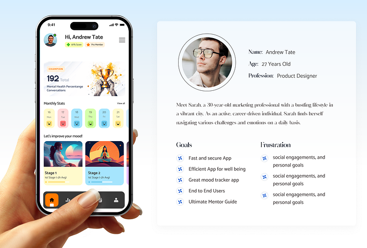 Mood Tracker Mobile App UI Design by Najmul Hasan Rifat | Senior UI/UX ...