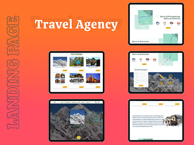 Travel Agency (Landing Page) ui