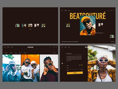 BeatCouturé Fashion Store - Concept art direction brand clothing design fashion fashionable interface design layout music brand onlineshopping responsive streetwear trap ui urban fashion ux visual design web web design website