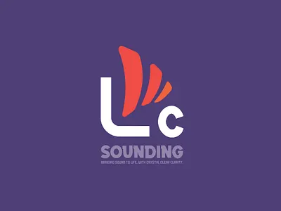 LNC Sounding Logo Design brandinf branding branding design icon design logo logo design sound logo sounding logo sounding system text logo typography wave logo