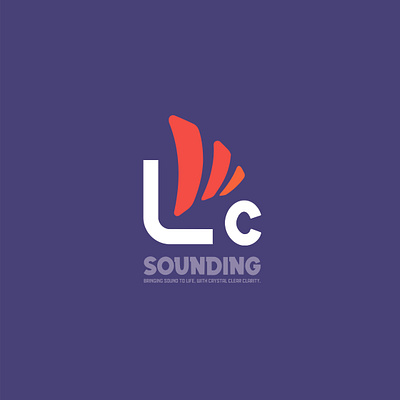 LNC Sounding Logo Design brandinf branding branding design icon design logo logo design sound logo sounding logo sounding system text logo typography wave logo