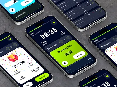 Workout Timer App for Crossfit (Fitness) crossfit exercise fitness health ios mobile ui reps sport stepper time timer tracket training wod workout workout generator workout of the day