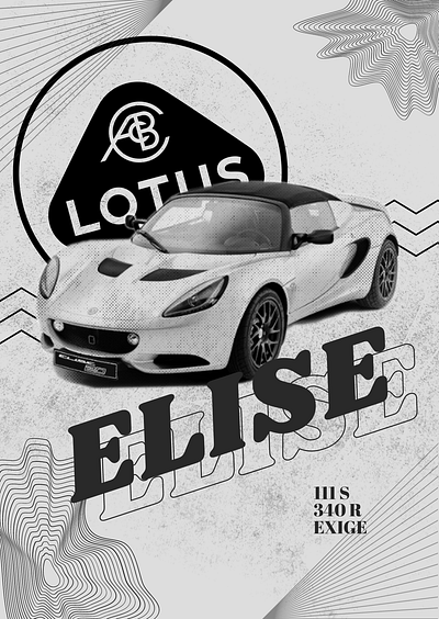 LOTUS ELISE branding graphic design lotuselise poster typography