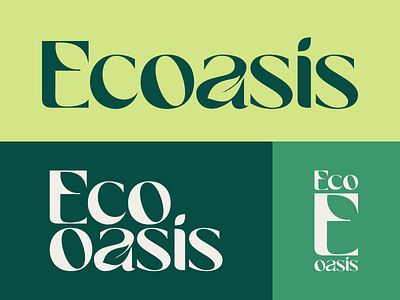 Ecoasis logo brand branding clean design eccomerce eco graphic design green identity illustration logo logo trend 2023 marketplace nature new logo 2024 packaging ui ux vector web