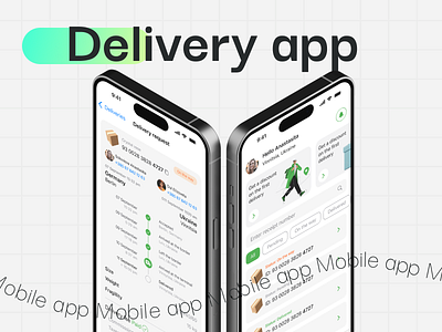 Delivery mobile app app case delivery design ios mobila app popular trend ui ui kit ux