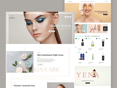 Beauty & Cosmetic Shopify Theme - Yena women products