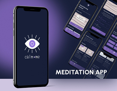 Meditation App app design calm design figma logo meditation meditation app ui ui design ui ux