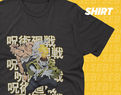 Jogo & Sukuna Jujutsu Kaisen - Shirt Design anime anime merchandise anime shirt exclusive designs fan art fan art design hoodie design jogo jujutsu kaisen jujutsu kaisen accessories jujutsu kasien shirt mug design shirt design sukuna tote bag design