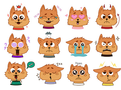 Gucci - the Pomeranian ai animal animal emotions anthropomorphism branding dog dynamic emotions illustration pet pomeranian poses process static