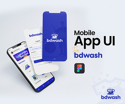 Laundry App UI of bdwash figma laundry app laundry app development laundry app ui mobile ui prototype ui user interface