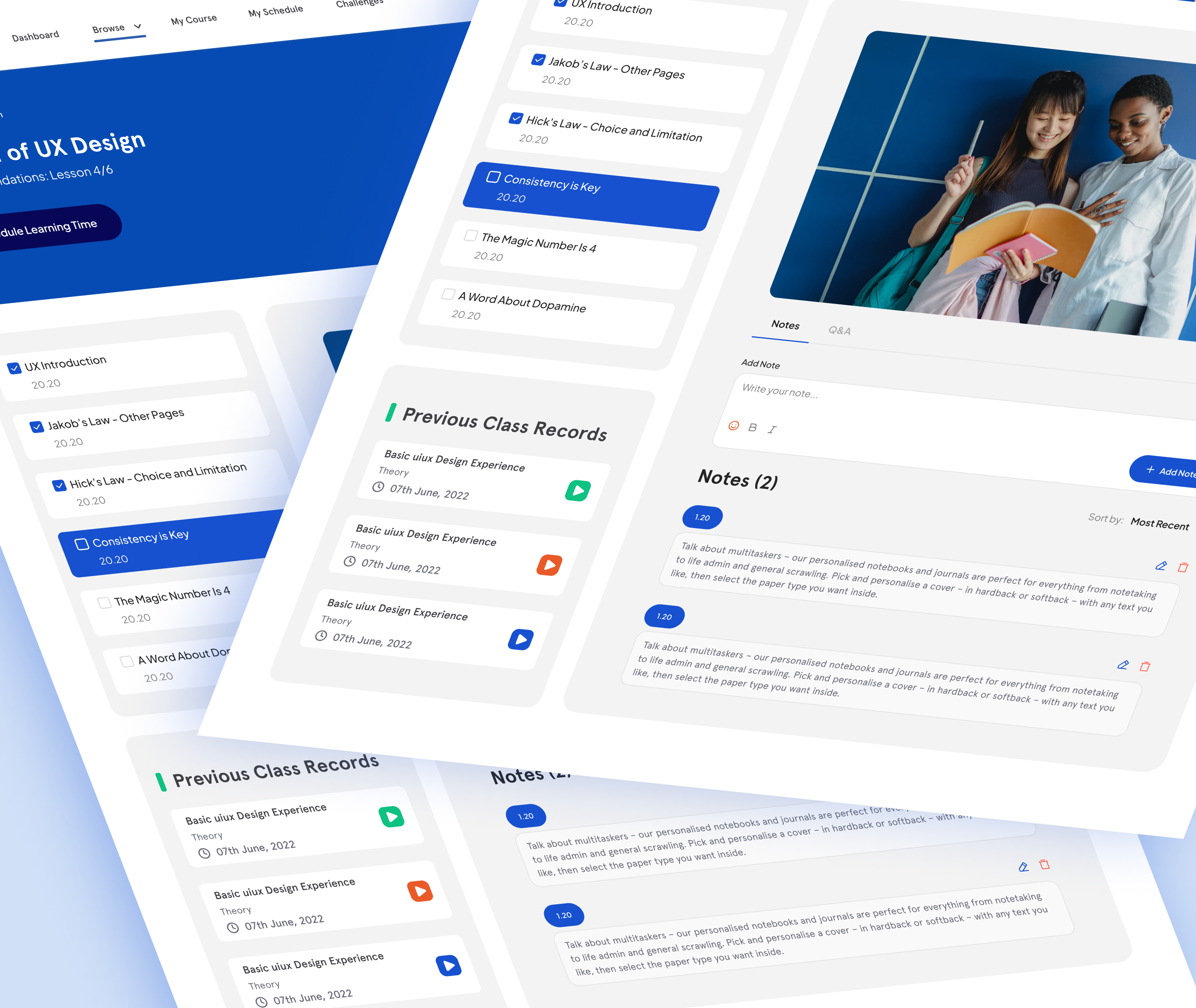 LMS- My Courses Page Details branding clean design course details page crm dashboard projects landing page lms course detail dashboard lms dashboard lms design minimal design my course my courses progree popular design real estate ui design website